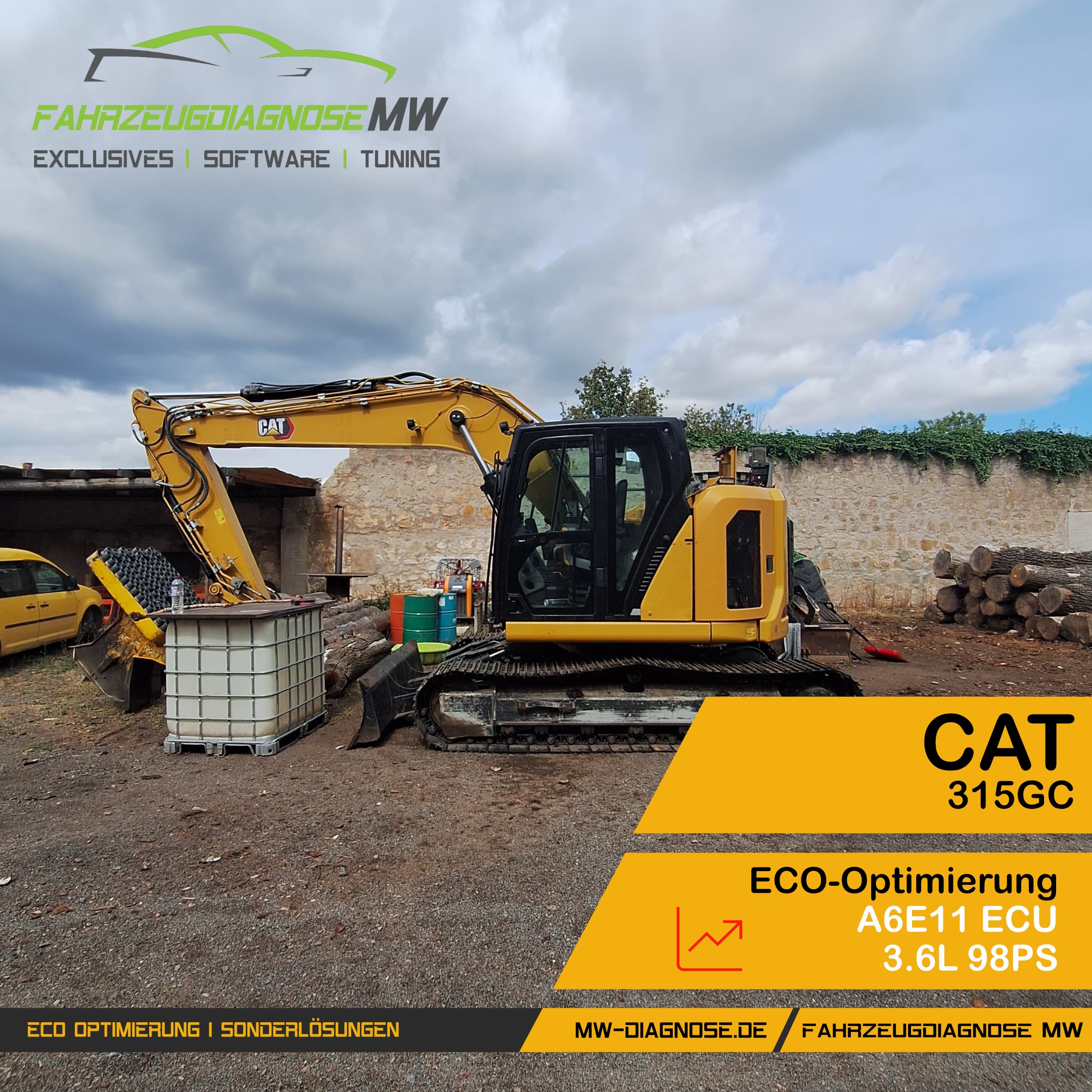 CAT 315 GC | Motor 3,6 L / 98 PS